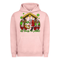 Pigment Salmon with god all things are possible santa baby jesus Urban Hoodie - Jasminsmagicworld