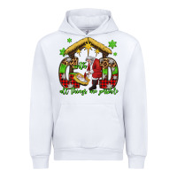 White with god all things are possible santa baby jesus Urban Hoodie - Jasminsmagicworld