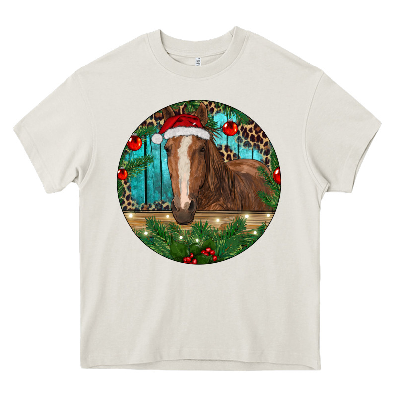 Brown Horse Christmas Heavy Core Tee by RanaPortraitStore | Teevron