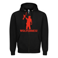 Black red dawn wolverines Zipper Hoodie - baoMotion