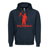 Navy red dawn wolverines Zipper Hoodie - baoMotion