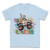 Dusty Blue Egg crusher monster truck Classic Tee - CowGirlArtShop
