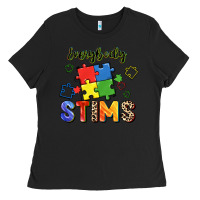 Black Everybody stims Ladies Tee - FaDigitalArtStudio