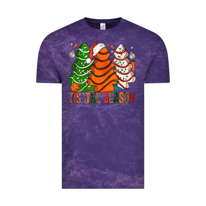 Tis' The Season Basketball Christmas Cakes Vintage Tee by BundleAndBundleShop | Teevron