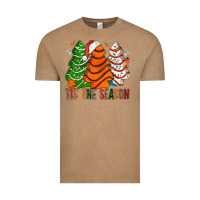 Vintage Coffee Tis' The Season Basketball Christmas Cakes Vintage Tee - BundleAndBundleShop