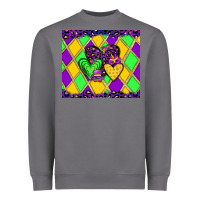 Storm mardi gras hearts Heavyweight Sweatshirt - JahusDesignShop