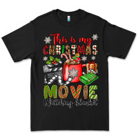 This Is My Christmas Movie Watching Blanket Premium Tee | Teevron