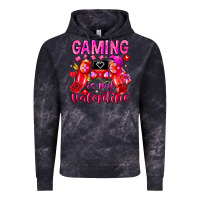 Cloud Black Gaming is My Valentine Vintage Hoodie - CowhideDigitalArt