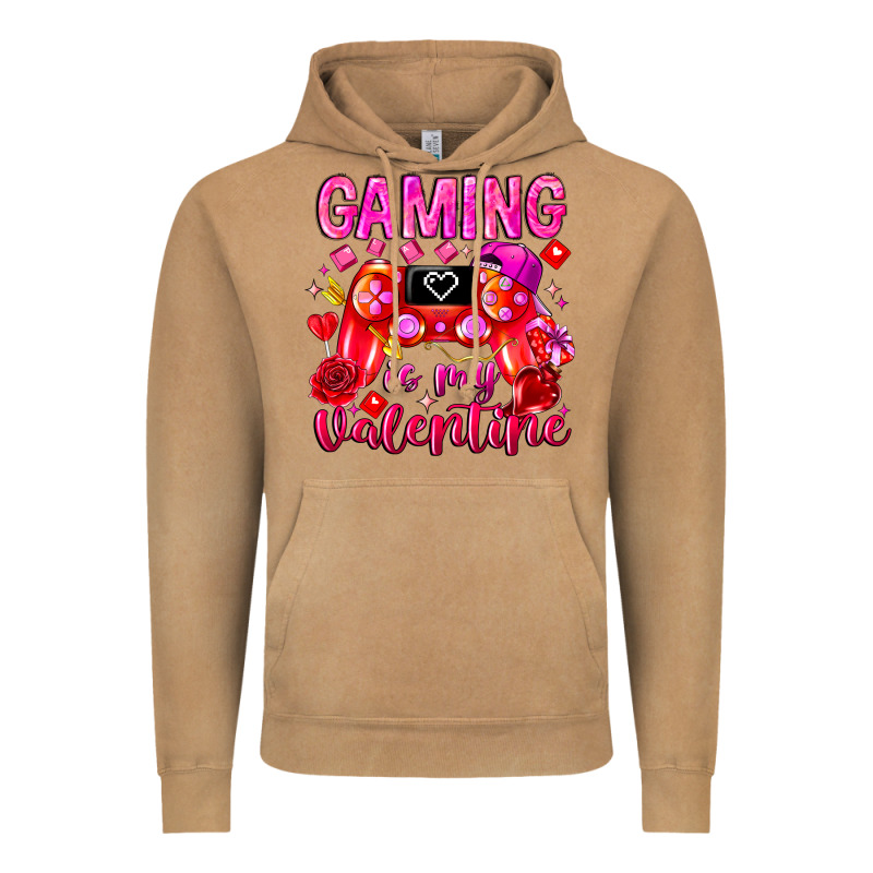 Gaming Is My Valentine Vintage Hoodie by CowhideDigitalArt | Teevron