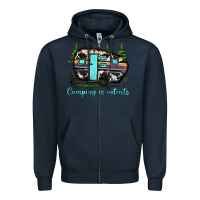 Navy camping is intents Zipper Hoodie - JahusDesignShop
