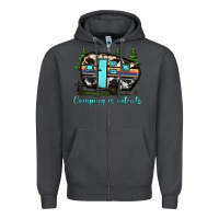 Smoke camping is intents Zipper Hoodie - JahusDesignShop