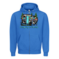 True Royal camping is intents Zipper Hoodie - JahusDesignShop