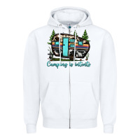White camping is intents Zipper Hoodie - JahusDesignShop