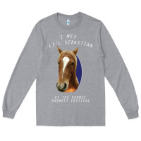 Heather Grey I met lil Sebastian Long Sleeve Tee - Bettercallsaul