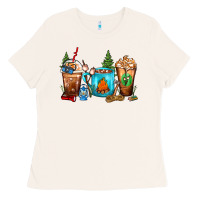 Bone Camping Coffee Cups Ladies Tee - FaDigitalArtStudio