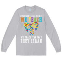 Moon Dust Autism Awareness Teacher Long Sleeve Tee - CowhideDigitalArt