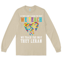 Mushroom Autism Awareness Teacher Long Sleeve Tee - CowhideDigitalArt