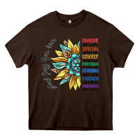 Chocolate Brown god says you are unique Heavy Core Tee - CowGirlArtShop