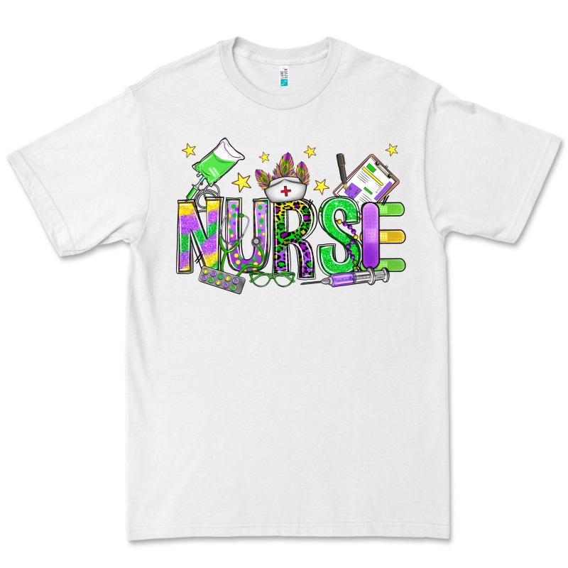 Mardi Gras Nurse Premium Tee by OliviaCreatesArt | Teevron