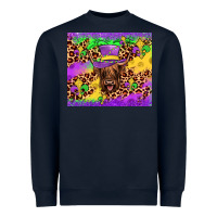 Navy highland cow mardi gras tumbler Heavyweight Sweatshirt - JahusDesignShop