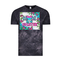 Cloud Black Mom Is A Fighter Tumbler Vintage Tee - BundleAndBundleShop