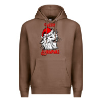 Chestnut Merry Christmas Cat Premium Hoodie - SublimationCraftShop