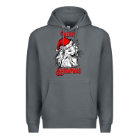 Rock Merry Christmas Cat Premium Hoodie - SublimationCraftShop