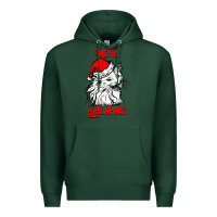 Merry Christmas Cat Premium Hoodie | Teevron