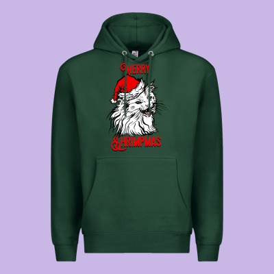 Merry Christmas Cat Premium Hoodie Designed By Sublimationcraftshop
