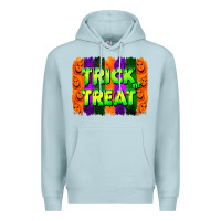 Blue Mist trick or treat brushstroke Premium Hoodie - Jasminsmagicworld