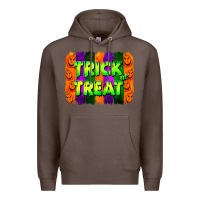 Coffee trick or treat brushstroke Premium Hoodie - Jasminsmagicworld
