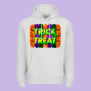 Trick Or Treat Brushstroke Premium Hoodie Designed By Jasminsmagicworld
