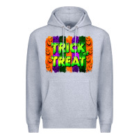 Heather Grey trick or treat brushstroke Premium Hoodie - Jasminsmagicworld
