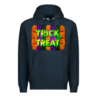 Navy trick or treat brushstroke Premium Hoodie - Jasminsmagicworld