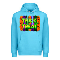 Ocean Blue trick or treat brushstroke Premium Hoodie - Jasminsmagicworld