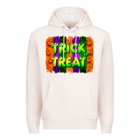 Pale Pink trick or treat brushstroke Premium Hoodie - Jasminsmagicworld