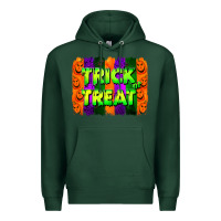 Sports Green trick or treat brushstroke Premium Hoodie - Jasminsmagicworld
