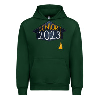 Forest Green Senior 2023 graduation png sublimation design down Urban Hoodie - RanaPortraitStore