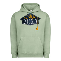 Pigment Oil Green Senior 2023 graduation png sublimation design down Urban Hoodie - RanaPortraitStore