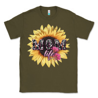 Army Green Mom life sunflower mother's day Classic Tee - HowdyJamesFarm