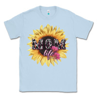 Dusty Blue Mom life sunflower mother's day Classic Tee - HowdyJamesFarm