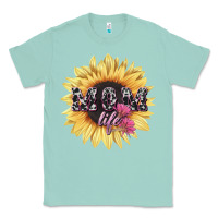 Seafoam Mom life sunflower mother's day Classic Tee - HowdyJamesFarm