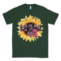 Sports Green Mom life sunflower mother's day Classic Tee - HowdyJamesFarm