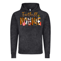 Vintage Black football NONNiE Vintage Hoodie - CowhideDigitalArt