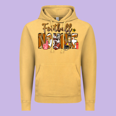 Football Nonnie Vintage Hoodie Designed By Cowhidedigitalart