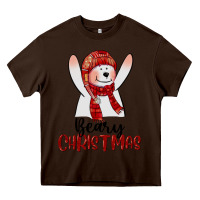 Chocolate Brown beary christmas Heavy Core Tee - CowGirlArtShop