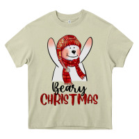 Mossy beary christmas Heavy Core Tee - CowGirlArtShop