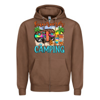 Chestnut summer camping Zipper Hoodie - JahusDesignShop