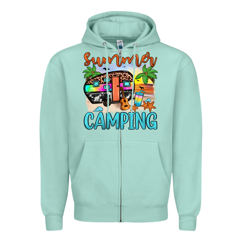 Summer Camping Zipper Hoodie by JahusDesignShop | Teevron