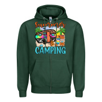 Sports Green summer camping Zipper Hoodie - JahusDesignShop
